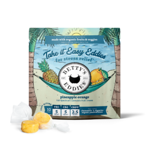 Pineapple Orange | Fruit Chews for Stress | 50mg THC: 50mg CBG: 25mg CBDV