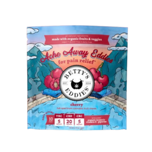 Cherry | Ache Away Eddies | 50mg THC : 200mg CBD : 50mg CBC Strain | Bettys Eddies