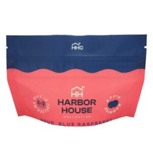 Sour Blue Raspberry | Hash Rosin Gummy | 100mg Strain | Harbor House Collective