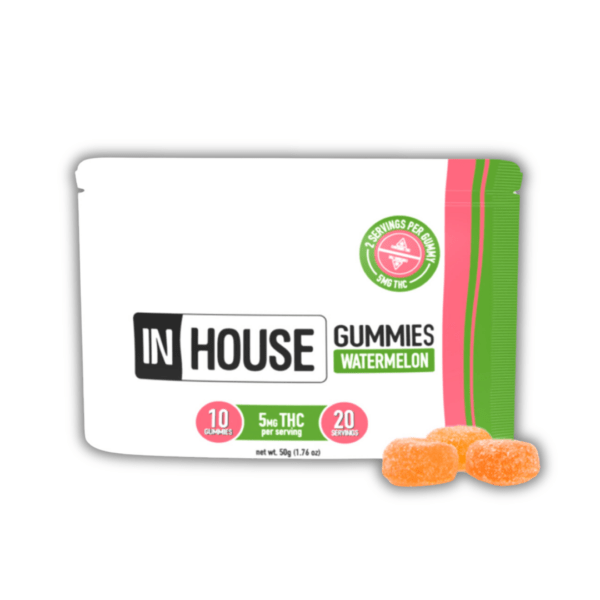 Watermelon | Vegan Focus Gummies | 2:1 | THC:CBG Strain | In House