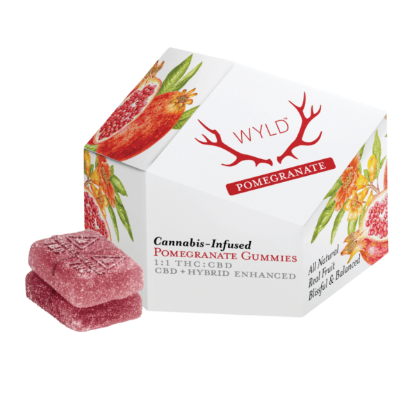 Pomegranate | Gummy | 1:1 | THC:CBD | 200mg Strain | Wyld