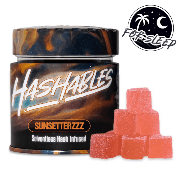 Sunsetterzzz | Hash Gummies for Sleep | 100mg Strain | Hashables