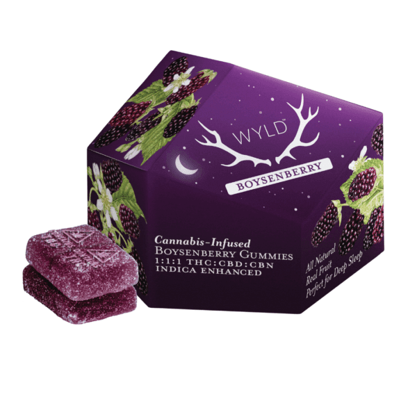 Boysenberry | Sleep Gummy | 1:1:1 | THC:CBD:CBN | 300mg Strain | Wyld