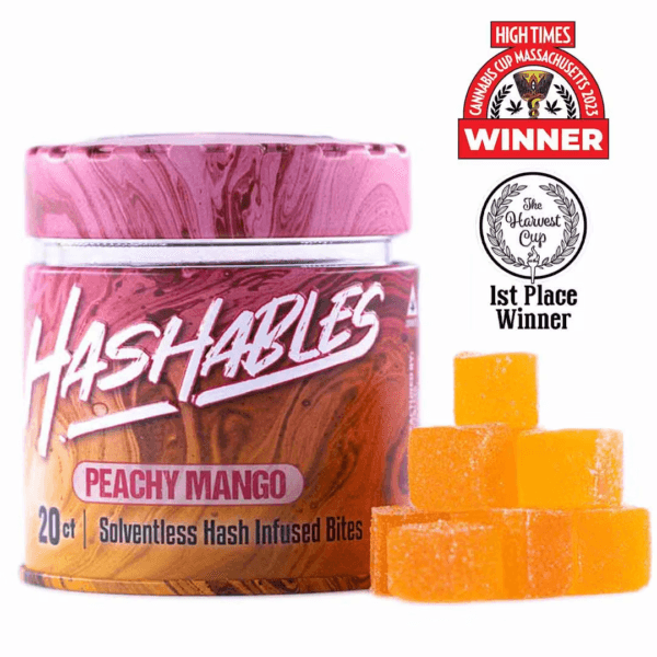 Peachy Mango | Hash Gummies | 100mg Strain | Hashables