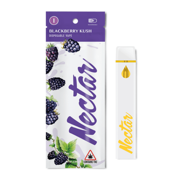 Blackberry Kush | Disposable Vape | 1g Strain | Nectar