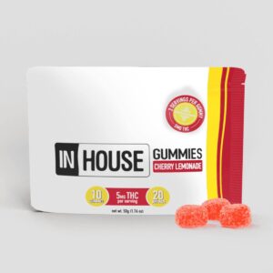 cherry lemonade - fast acting -  vegan thc gummies - 100mg strain | in house | rolling releaf Cherry Lemonade - Fast Acting -  Vegan THC Gummies - 100mg Strain | In House