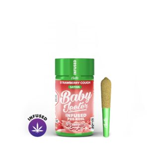 Strawberry Cough | Baby Jeeter | Infused | Pre Roll | 5pk | 2.5g Strain | Jeeter