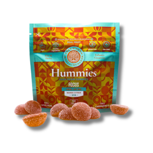 Mango Citrus Hummies | Hash Rosin Gummies for Focus | 100mg Strain | Treeworks