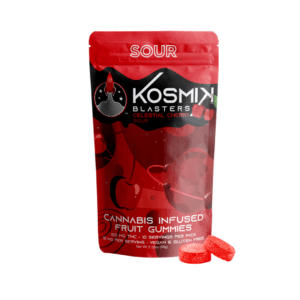 Sour Celestial Cherry | Vegan Gummies | 100mg Strain | Kosmik