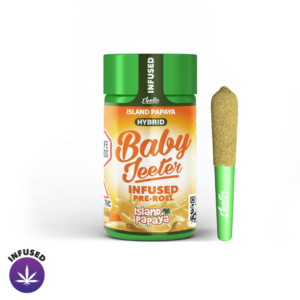 Island Papaya - Baby Jeeter - Infused Pre Roll - 5pk -2.5g Strain | Jeeter