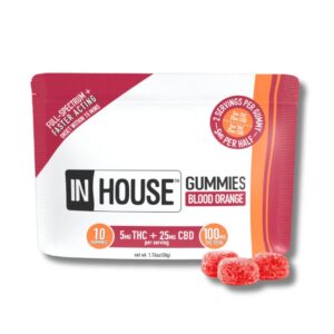 Blood Orange - Fast Acting - Vegan Gummies - 5:1 - THC:CBD - 600mg Strain | In House