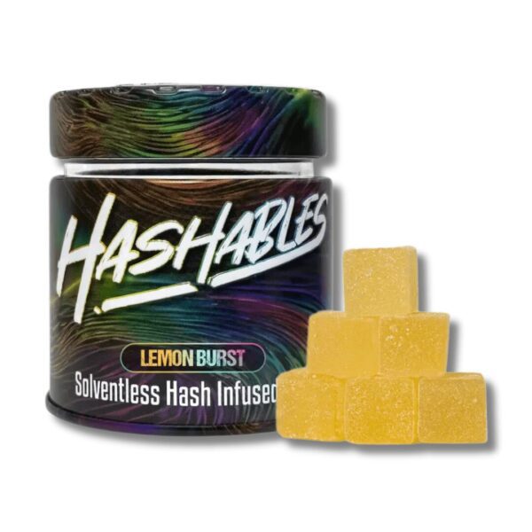 Lemon Burst | Hash Gummies | 100mg Strain | Hashables