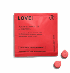 Love | Drops for Arousal | 2ct | 1:1 | 5mg THC | 5mg CBD Strain | 1906