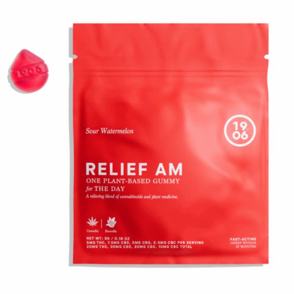 Sour Watermelon Gummies - Pain Relief AM - 20mg Strain | 1906