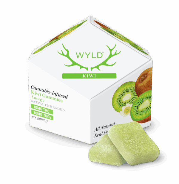 Kiwi Gummies - 100mg THC : 100mg THCV Strain | Wyld