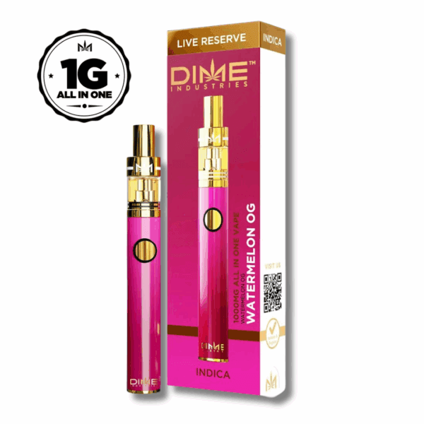 Watermelon OG - Disposable Vape - Live Resin - 1g Strain | DIME Industries