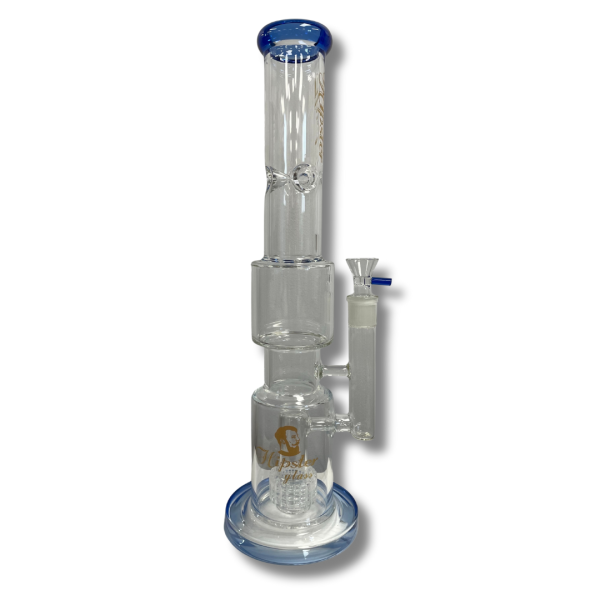 17in Straight Tube Bong with Bulged Matrix Perc Strain | Right Choice