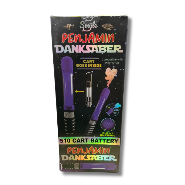 Danksaber | Vape Battery | 510 | Purple Strain | Penjamin