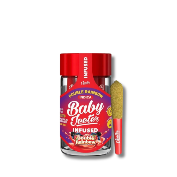 Double Rainbow | Baby Jeeter | Infused Pre Roll | 5pk Strain | Jeeter