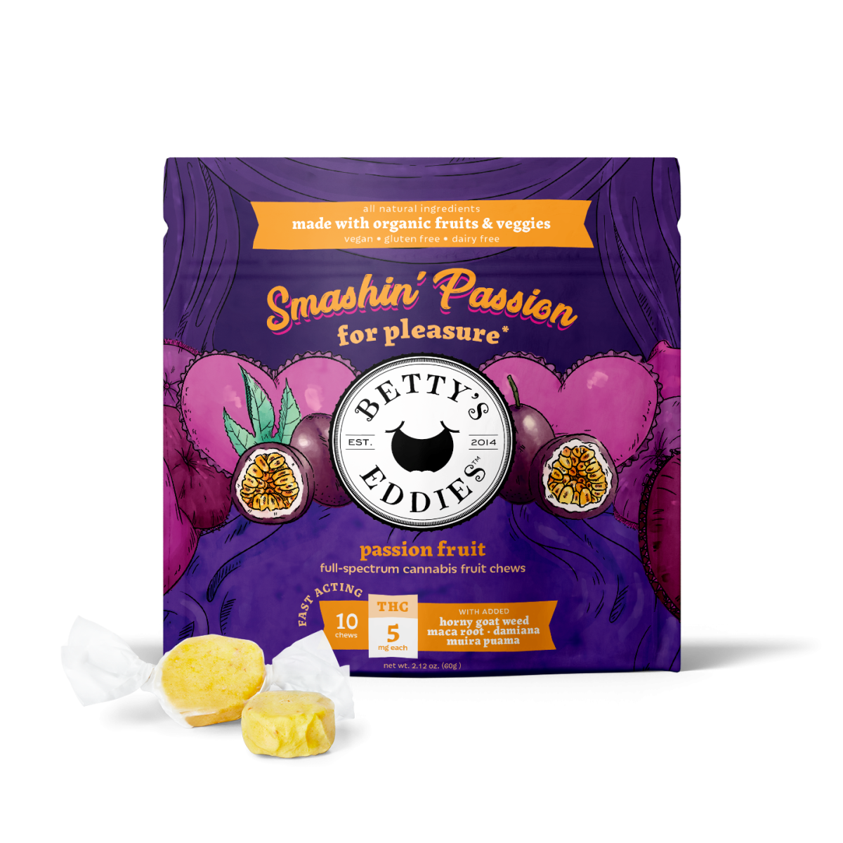 Smashin Passion | Fruit Chews for Sex | 50mg