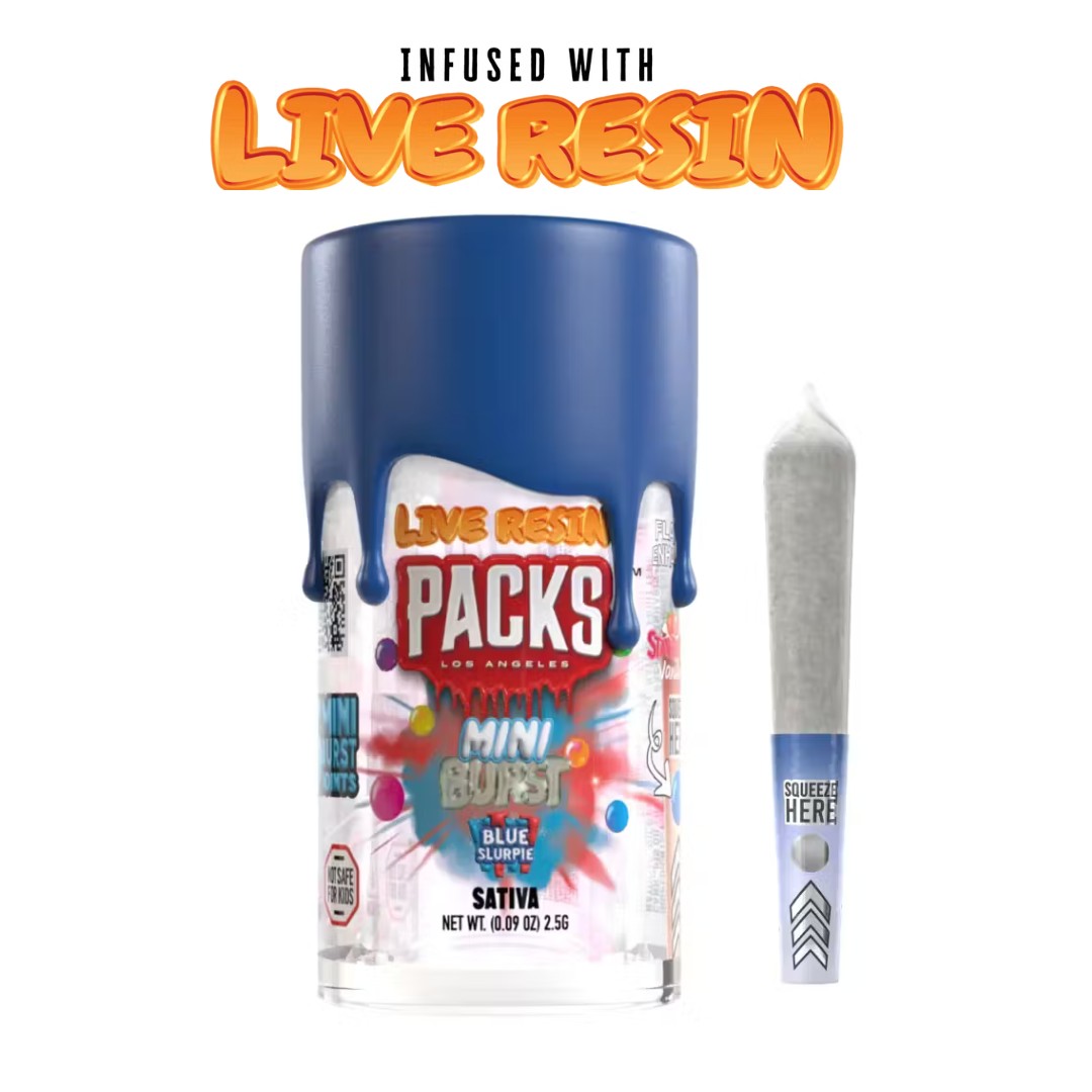 Blue Slurpie | Mini Burst | 5pk | Pre Roll | 2.5g