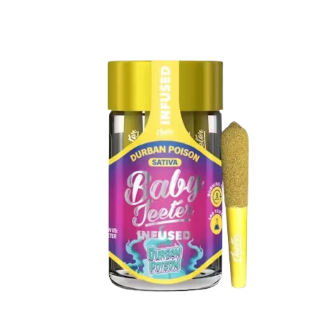 Durban Poison | Baby Jeeter | Infused Pre Roll | 5pk