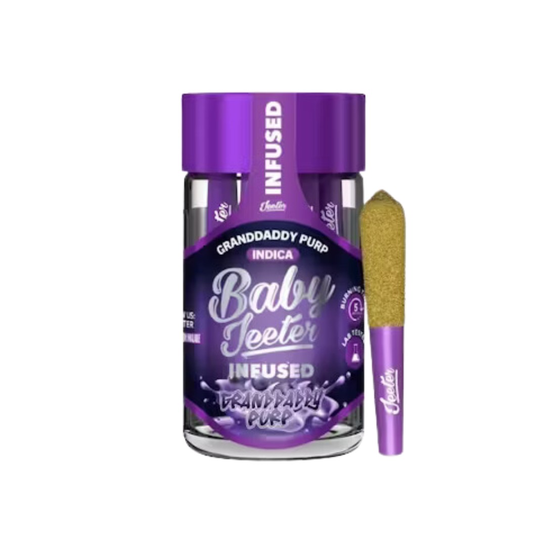 Grand Daddy Purple | Baby Jeeter | Infused Pre Roll | 5pk