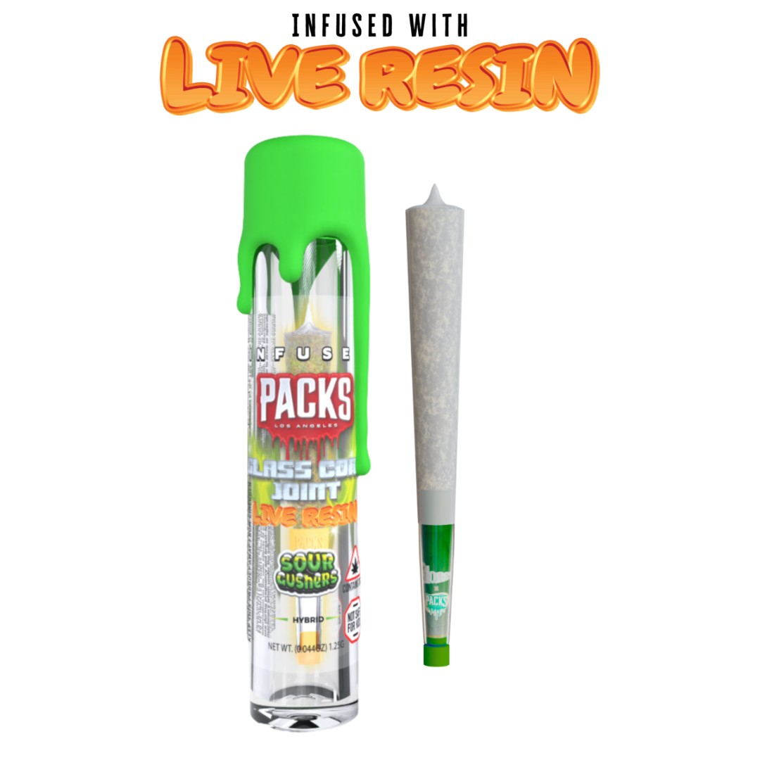 Sour Gushers - Live Resin Infused Pre Roll - Glone - 1g