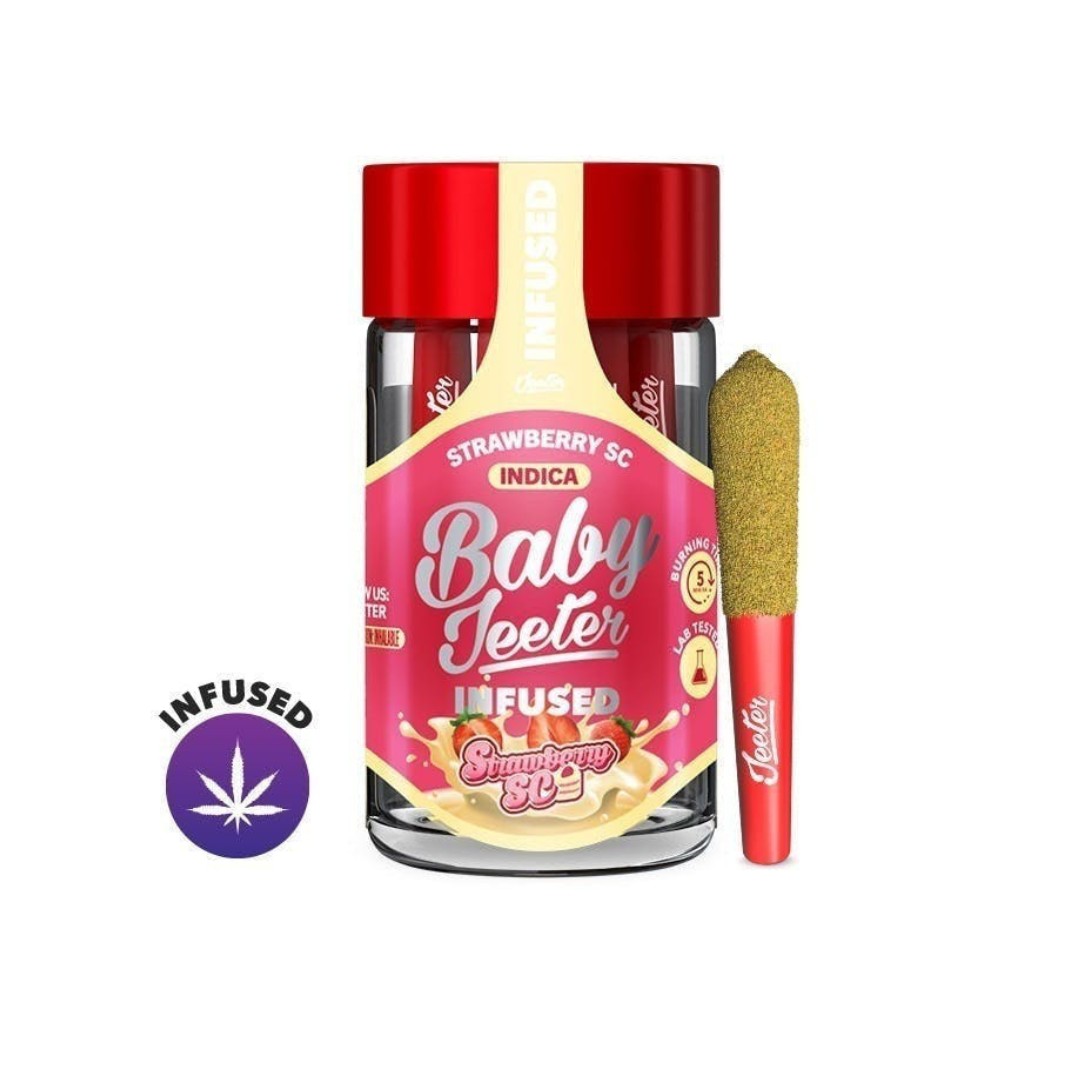 Strawberry SC - Baby Jeeter - Infused Pre Roll - 5pk - 2.5g