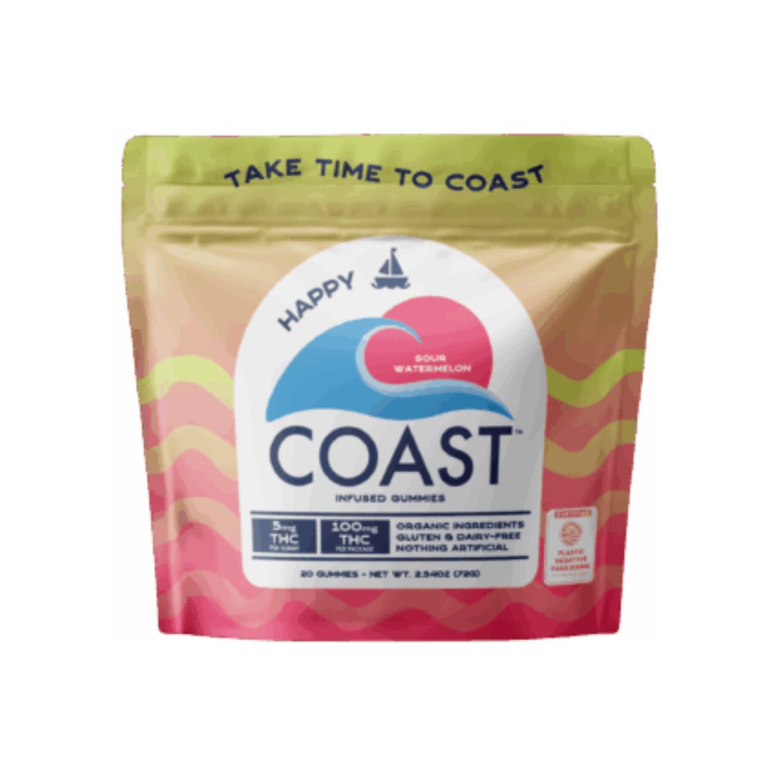 Sour Watermelon | Happy | Gummies | 100MG THC