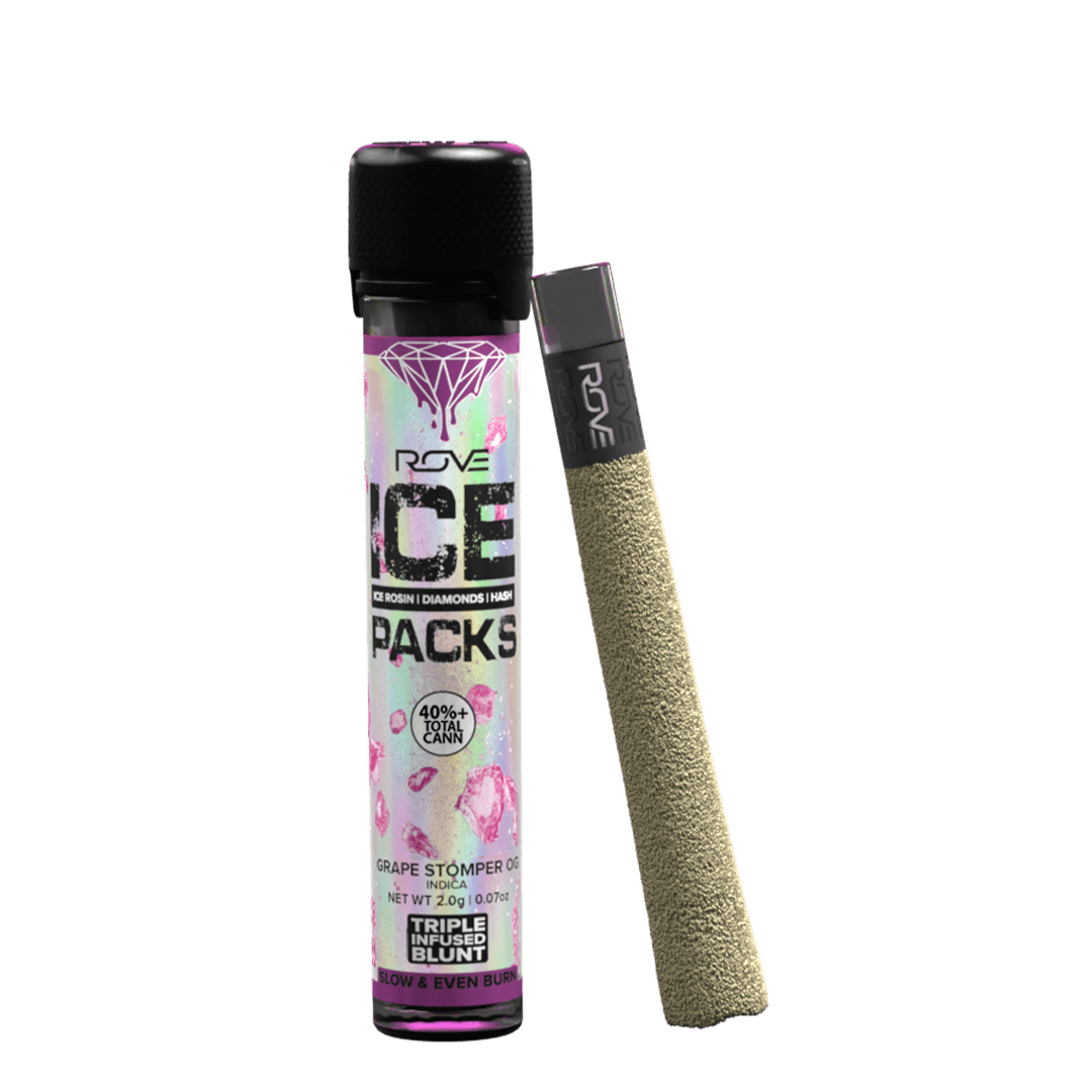 Rove | Ice Packs Rosin Infused Blunt | Grape Stomper OG | 2.0g